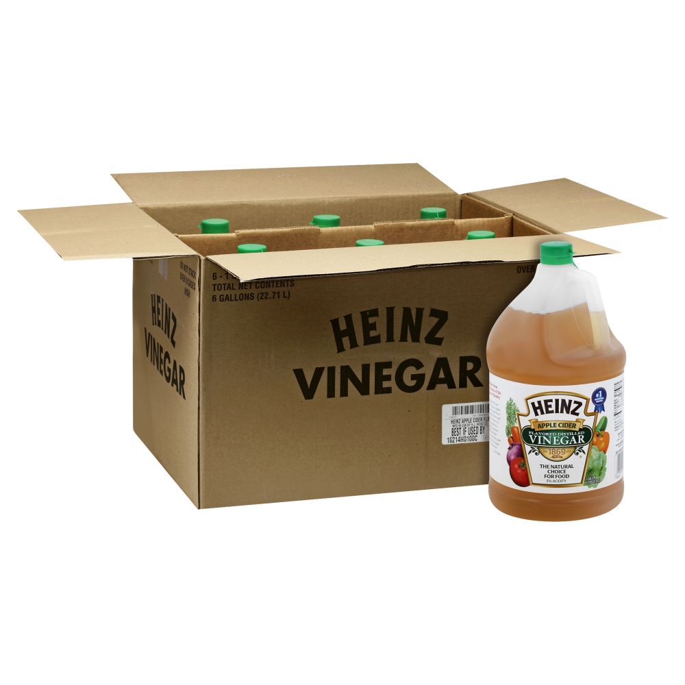 Heinz Apple Cider Flavored Vinegar, 1 Gallon -- 6 Case