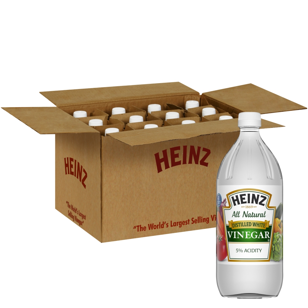 Heinz White Glass Vinegar, 32 Ounce -- 12 Case