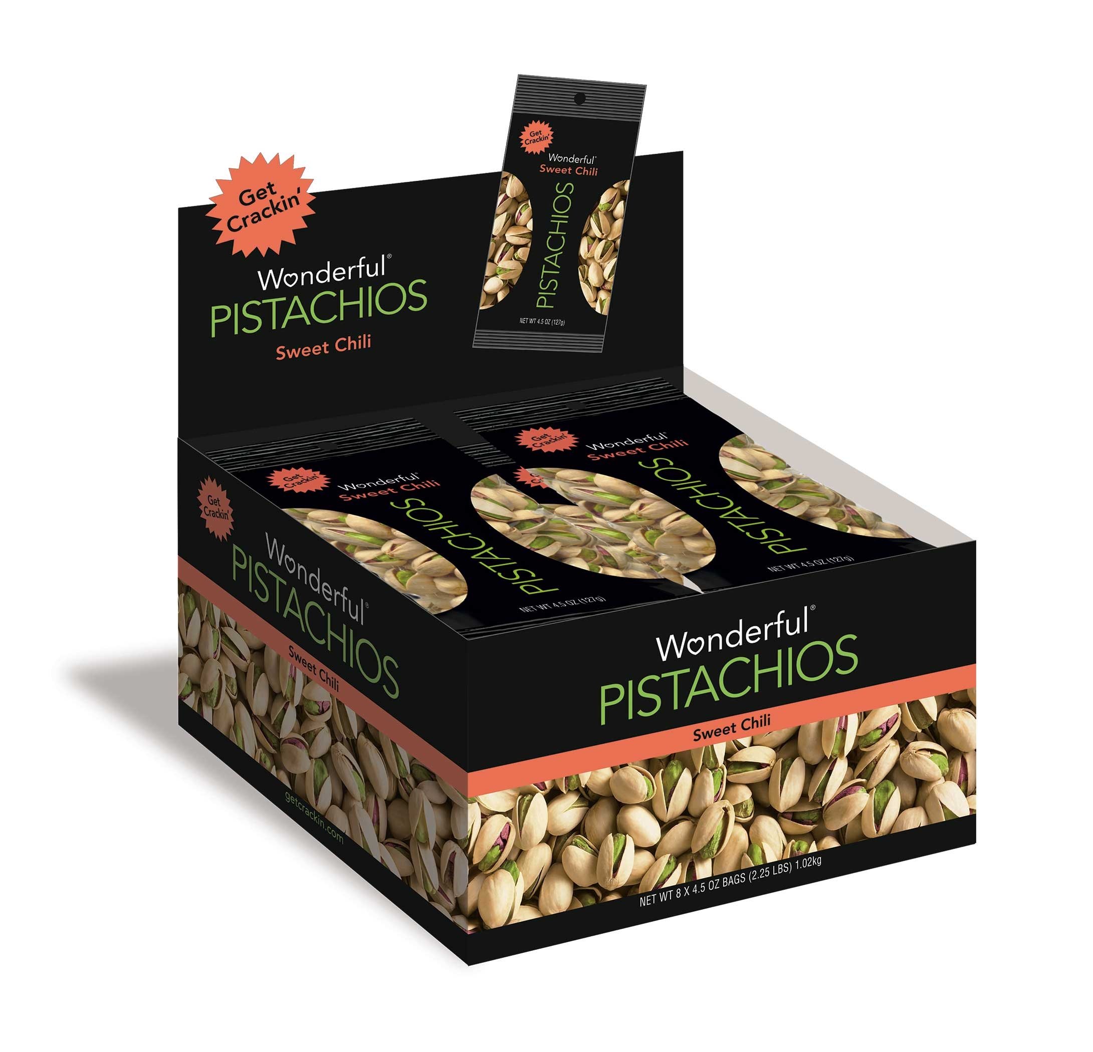 Wonderful Sweet Chili Pistachio, 4.5 Ounce -- 24 per case.
