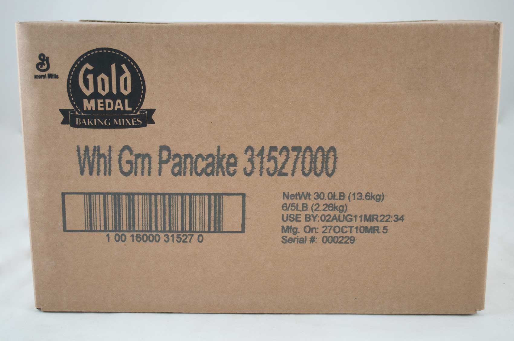 Gold Medal Whole Grain Complete Pancake Mix, 5 Pound -- 6 Per Case