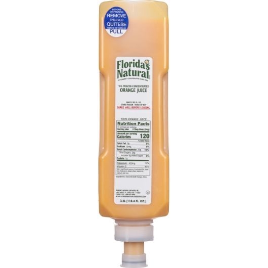 Floridas Natural 4 Plus 1 Freeze Orange Juice, 3.5 Liter -- 4 per case