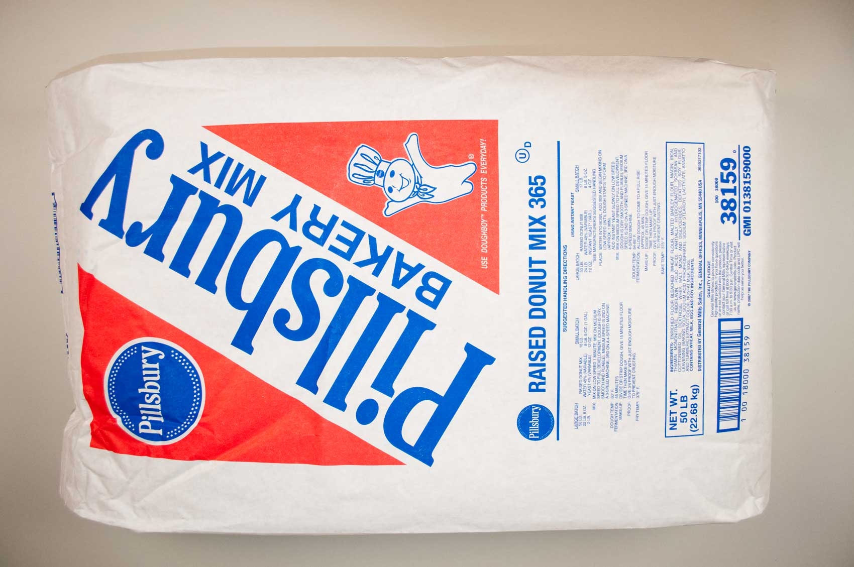 Pillsbury Donut Mix Yeast Raised, 50 Pound