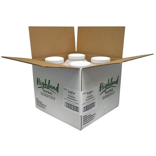 Highland Market Full Strength Prepared Horseradish, 8 Pound -- 4 Per Case
