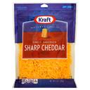 Kraft Zip Pak Natural Finely Shredded Sharp Cheddar Cheese, 8 Ounce -- 12 per case.