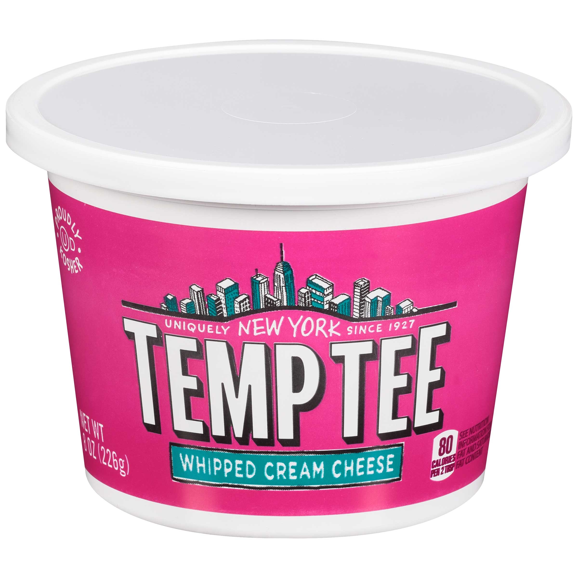 Temptee Cream Cheese, 8 Ounce -- 12 Per Case