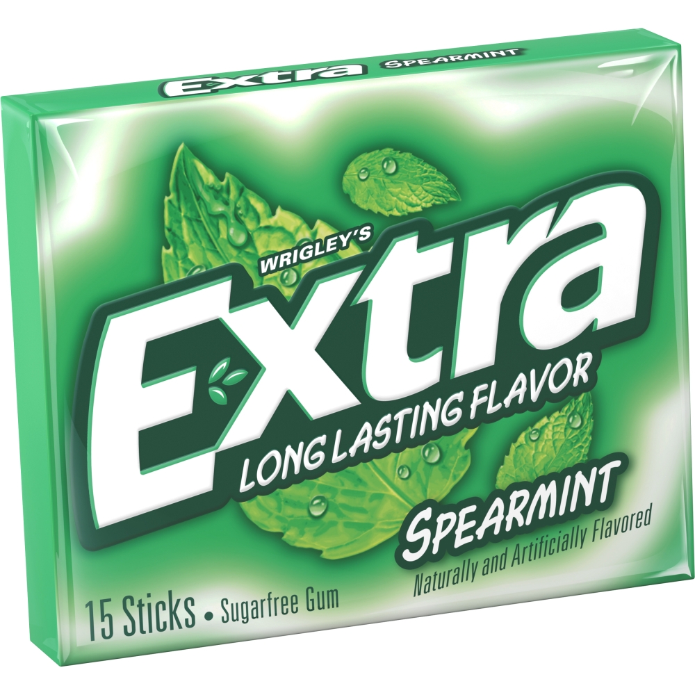 Extra Single Serve Spearmint Gum, 150 Count -- 12 Per Case