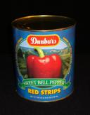 Moody Dunbar Red Pepper Strips - no.10 can, 6 cans per case