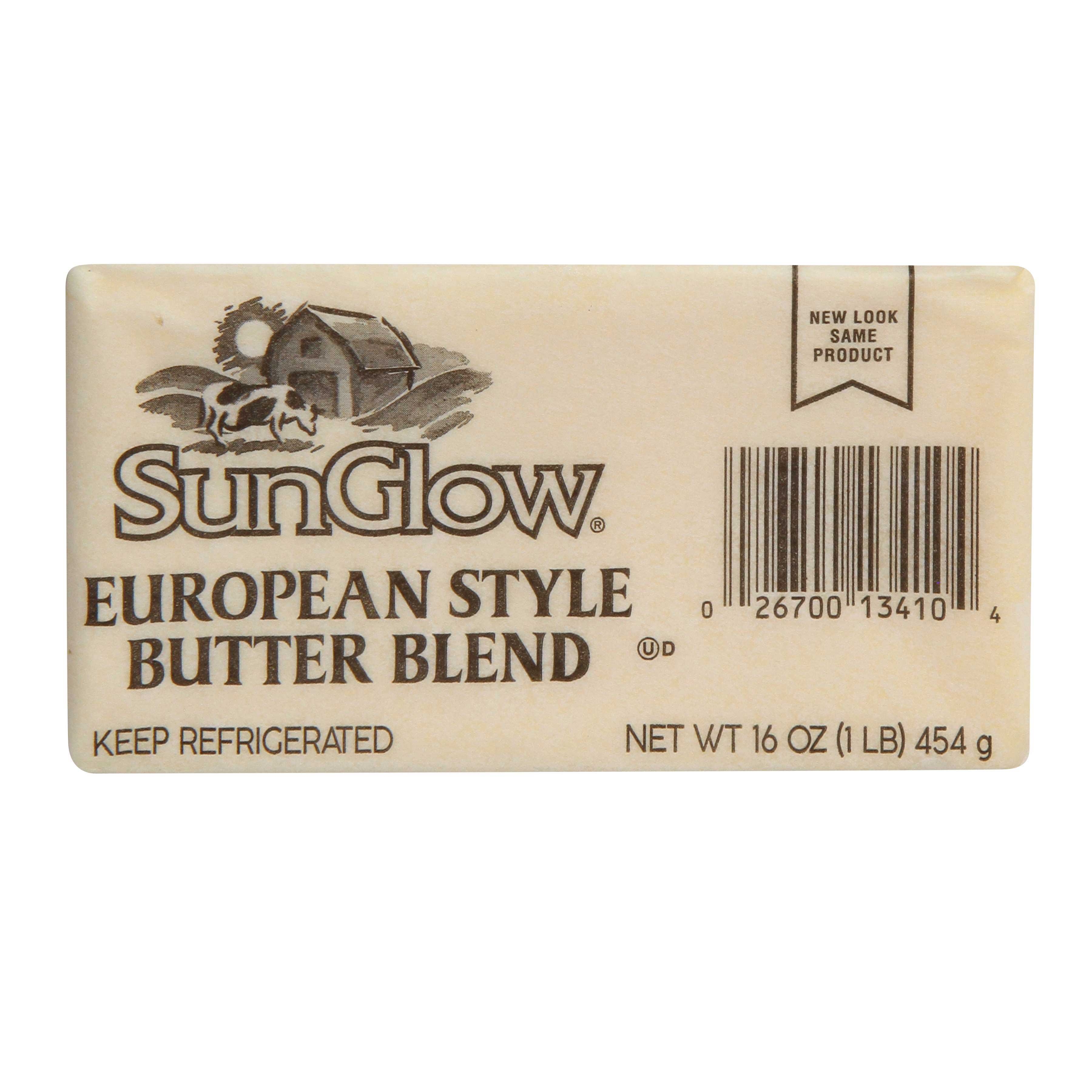 Ventura Foods SunGlow European Style Butter Blend Margarine, 1 Pound -- 36 per case.