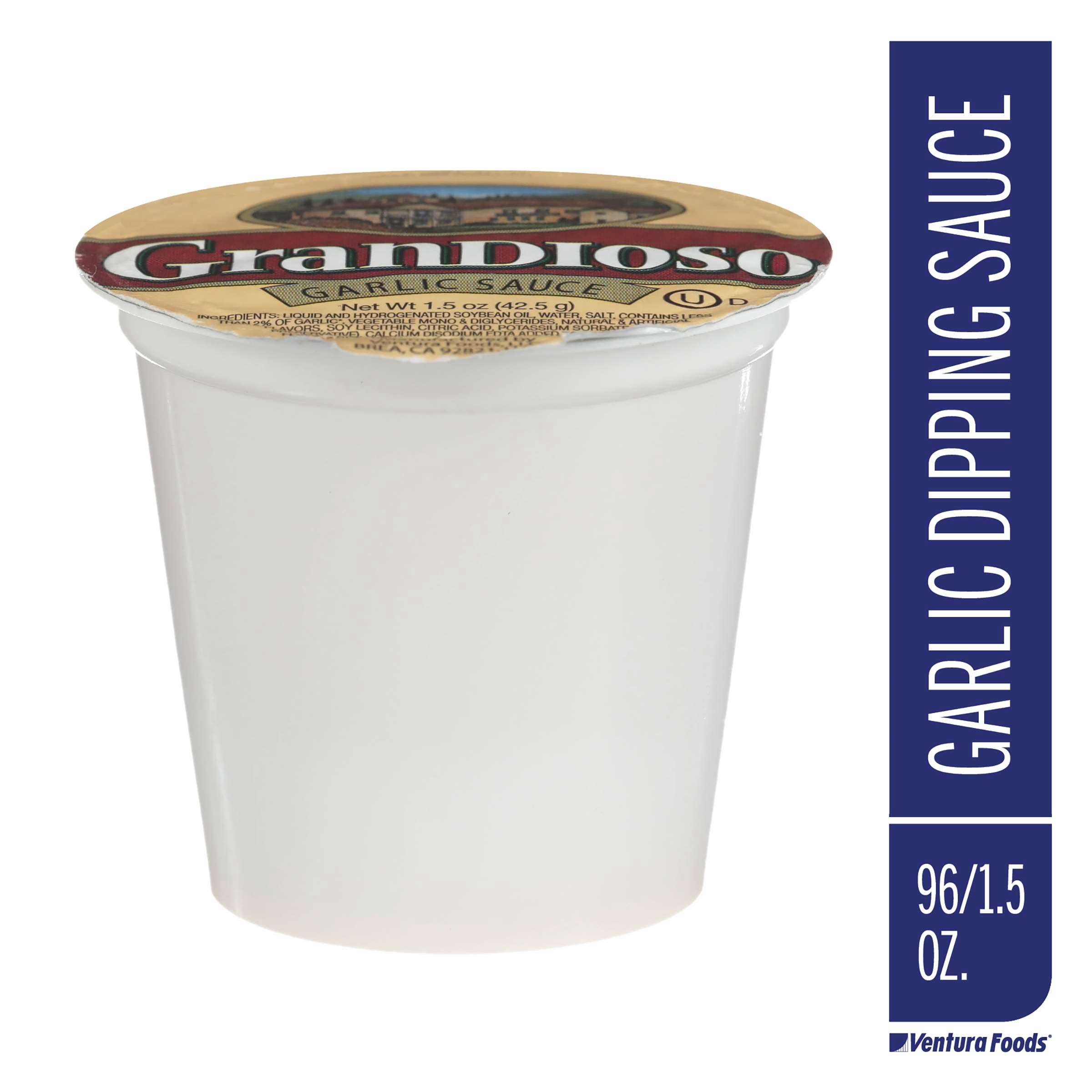 Ventura Foods Garlic Liquid Sauce Garlic Liquid Non PHO Cup, 1.5 ounce -- 96 per case