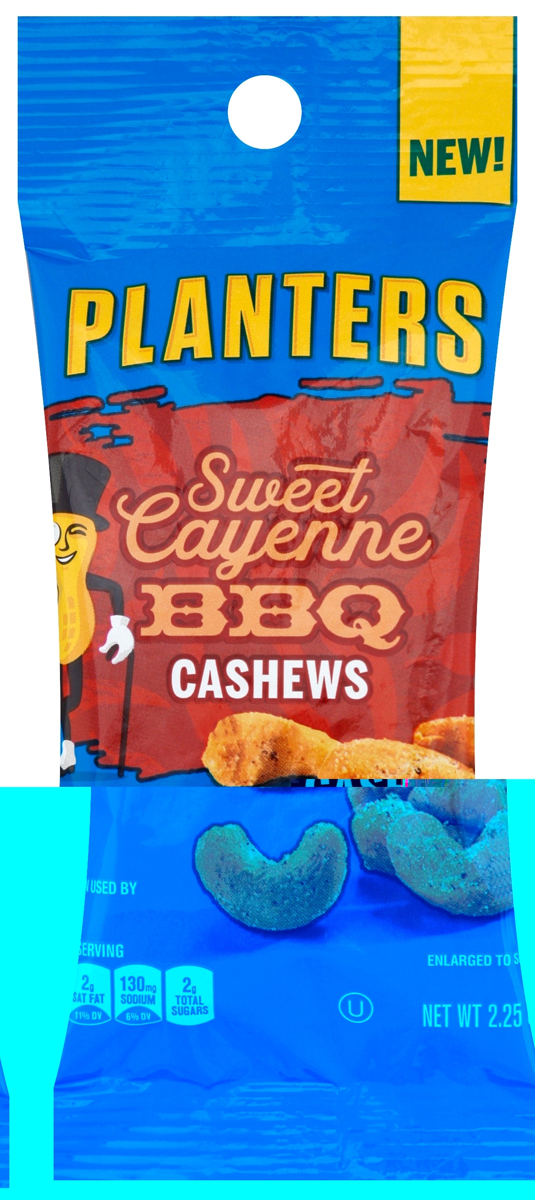 Planters Sweet Cayenne Barbecue Snack Nuts, 2.25 Ounce Tube -- 30 per case.