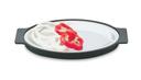Vollrath Sizzling Oval Platter with Underliner, 13 3/4 x 8 5/16 inch -- 12 per case.