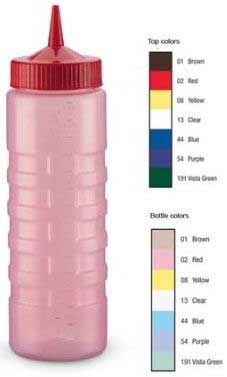 Vollrath Tri Tip Green Cap Wide Mouth Squeeze Dispenser -- 12 Per Case