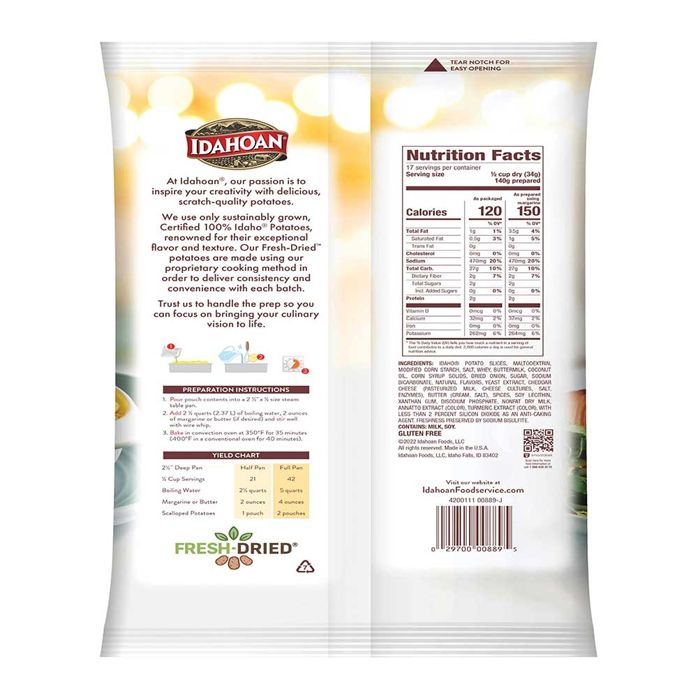 Idahoan Real Scalloped Potato Casserole, 20.35 Ounce -- 12 Per Case