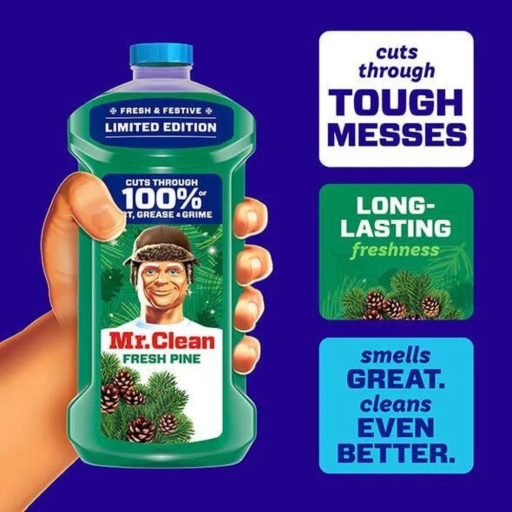 Mr. Clean Fresh Pine All Purpose Cleaner Liquid, 41 Fluid Ounce -- 4 per case