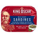 King Oscar Wild Caught Sardines in Extra Virgin Olive Oil with White Wine Vinegar and Capers, 3.75 Ounce -- 12 per case