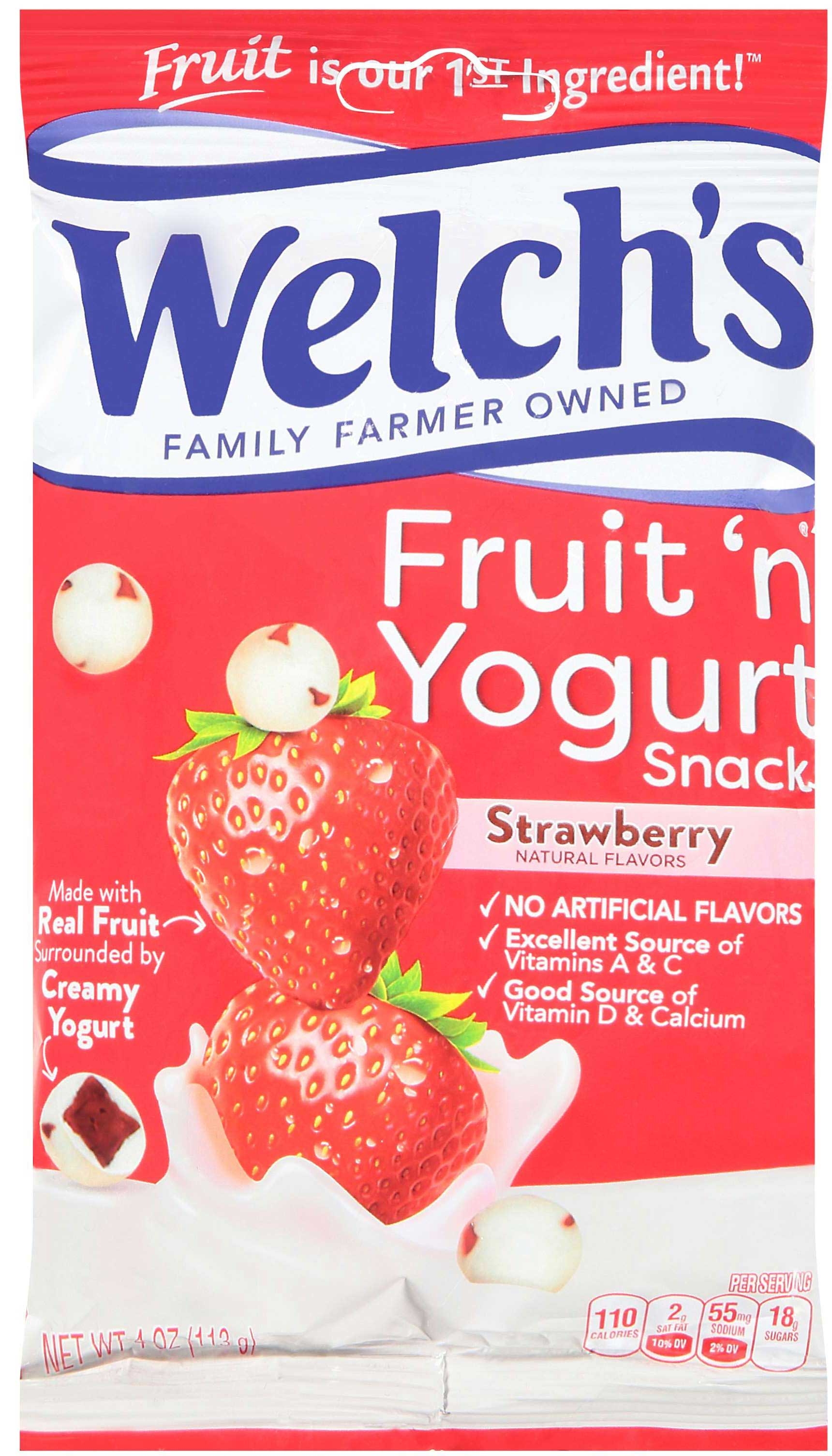 Welchs Strawberry Flavor Fruit N Yogurt Snacks, 4 Ounce -- 12 per case