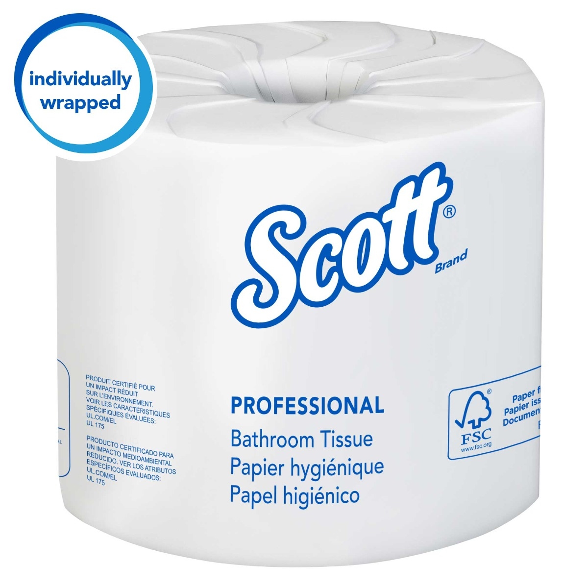 Scott 100% Recycled Fiber 2-ply Bathroom Tissue, 473 Count -- 80 Per Case