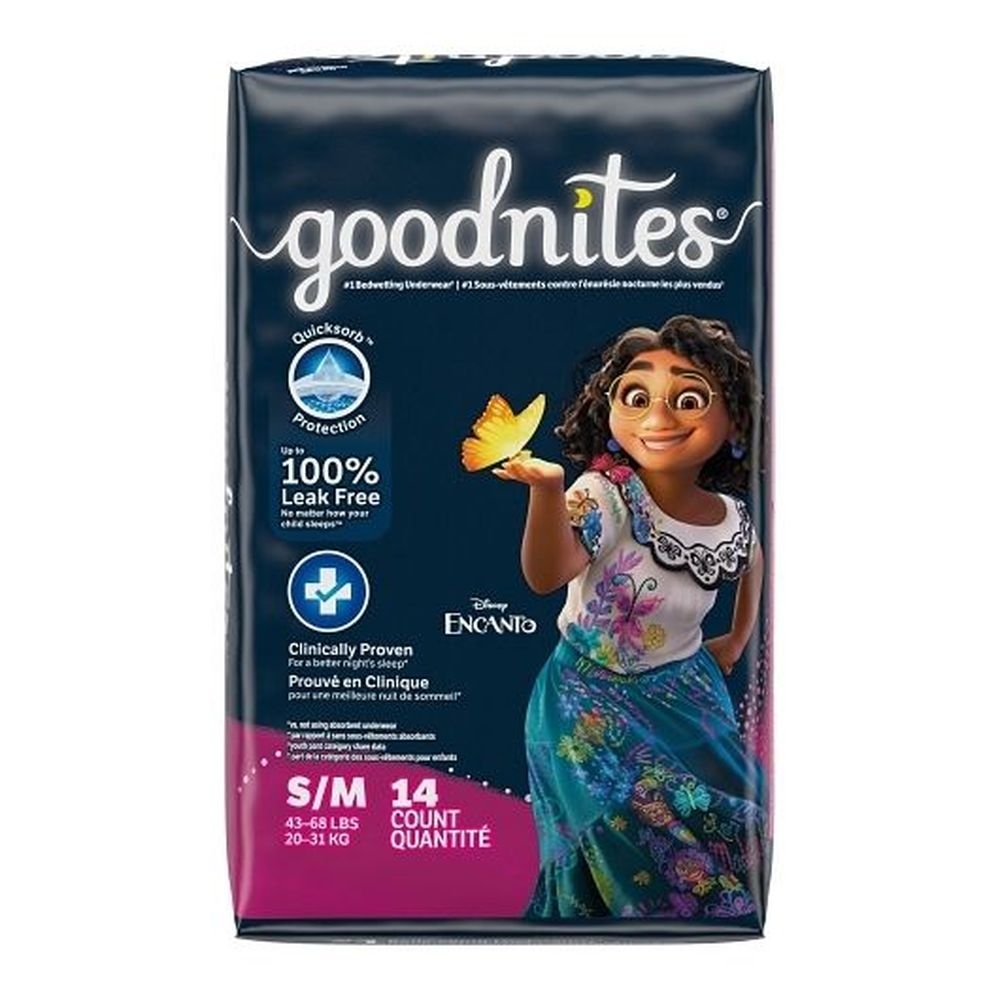 Goodnites Size 4 Girls Training Pants, Jumbo Pack, 14 Count -- 4 Per Case