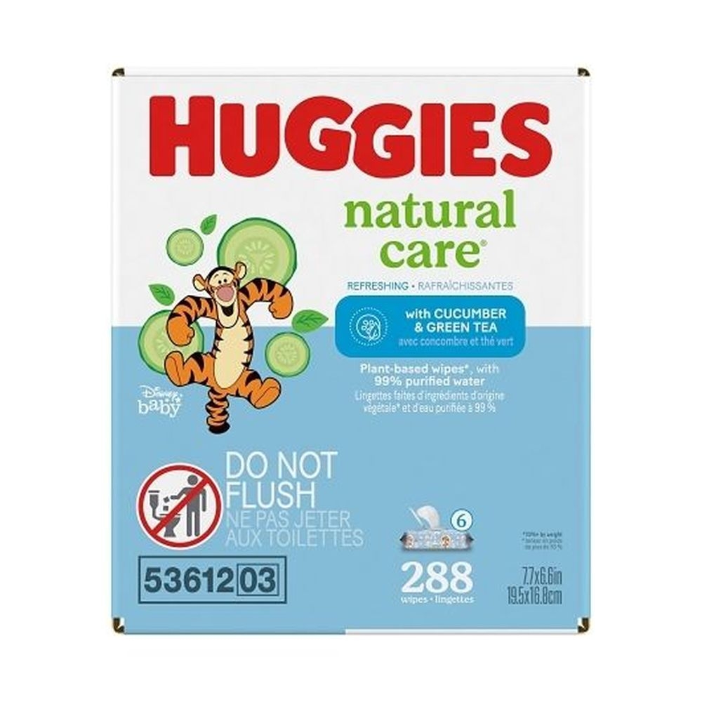 Huggies Natural Care Refreshing Baby Wipes, 288 count