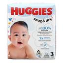 Huggies Snug and Dry Size 3 Diaper - Jumbo Pack, 34 count - 4 per case