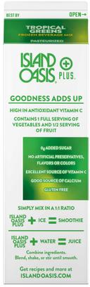 Island Oasis Tropical Greens Beverage Mix, 32 Fluid Ounce -- 12 per case