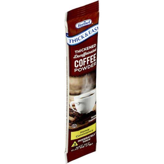 Thick and Easy Decaffeinated Instant Thickened Coffee - Honey Pocket, 7 Gram -- 72 per case