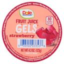 Dole Strawberry Fruit Juice Gel, 4.302 Ounce -- 36 per case