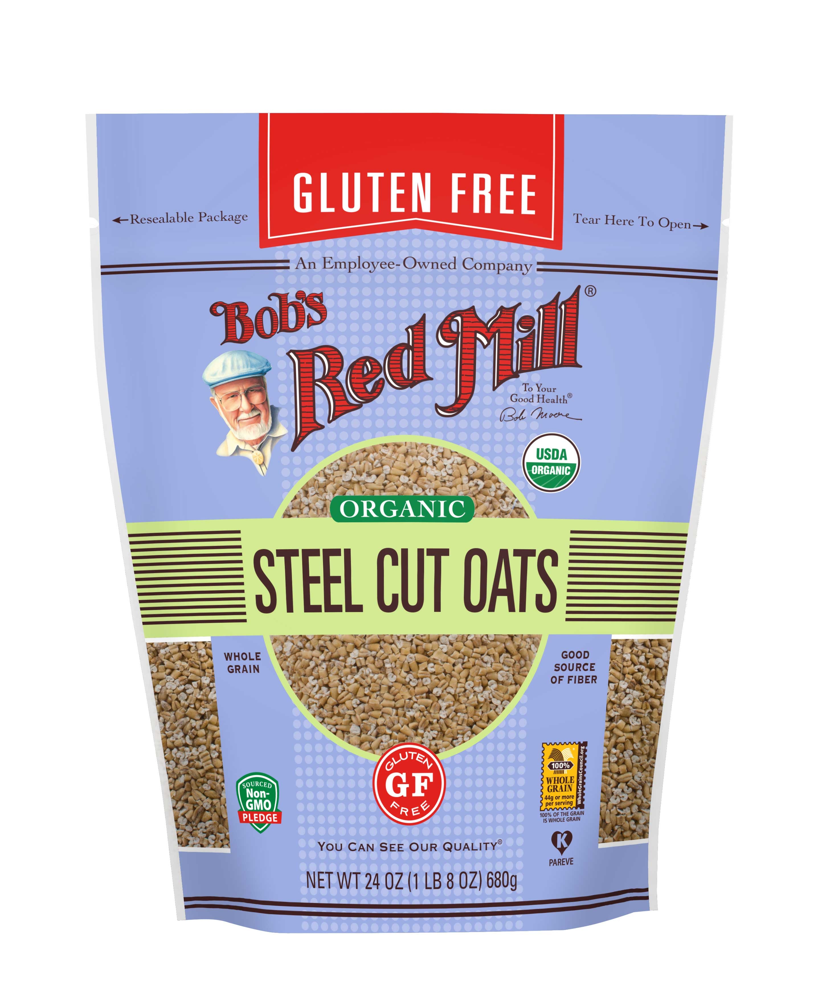 Bob's Red Mill Gluten Free Organic Steel Cut Oats, 24 Ounce -- 4 Per Case