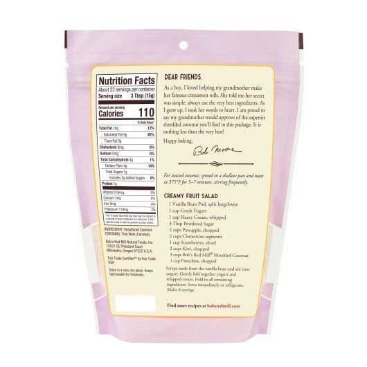 Bob's Red Mill Shredded Coconut, 12 Ounce -- 4 Per Case