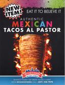 Devanco Authentic Mexican Tacos Al Pastor Pork Cone, 20 Pound.