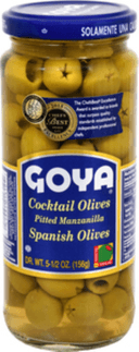 Goya Cocktail Pitted Olive, 5.5 Ounce -- 24 per case.