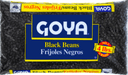 Goya Dry Black Beans - 4 lb. bag, 6 bags per case
