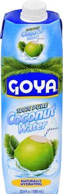 Goya 100 Percent Pure Coconut Water, 33.8 Ounce -- 12 per case.