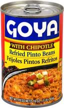 Goya Refried Beans with Chipotle, 16 Ounce -- 12 per case.