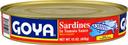 Goya Oval Sardines in Tomato Sauce, 15 Ounce -- 24 per case.