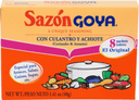 Goya Sazon with Coriander and Annatto - 1.41 oz. box, 36 per case