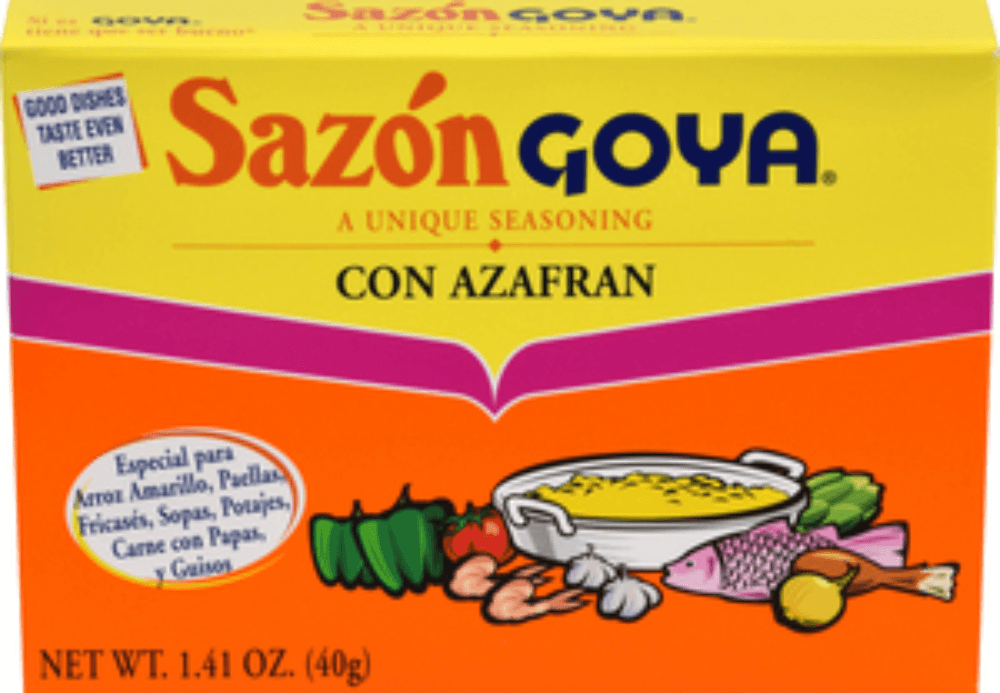 Goya Sazon con Azafran - 1.41 oz. box, 36 per case