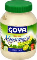 Goya Mayonnaise with Lime Juice, 30 Ounce -- 12 per case.