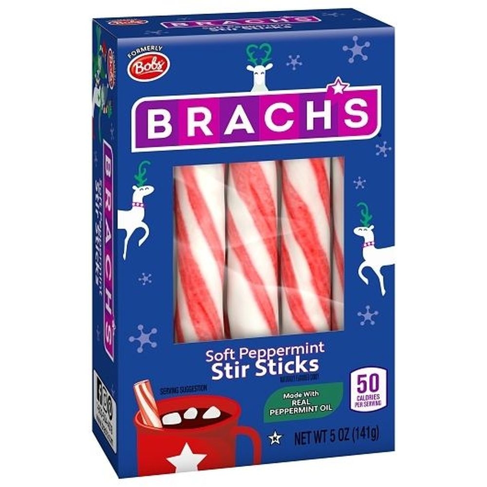 Brach's Holiday Soft Peppermint Stick, 5 Ounce -- 24 Per Case