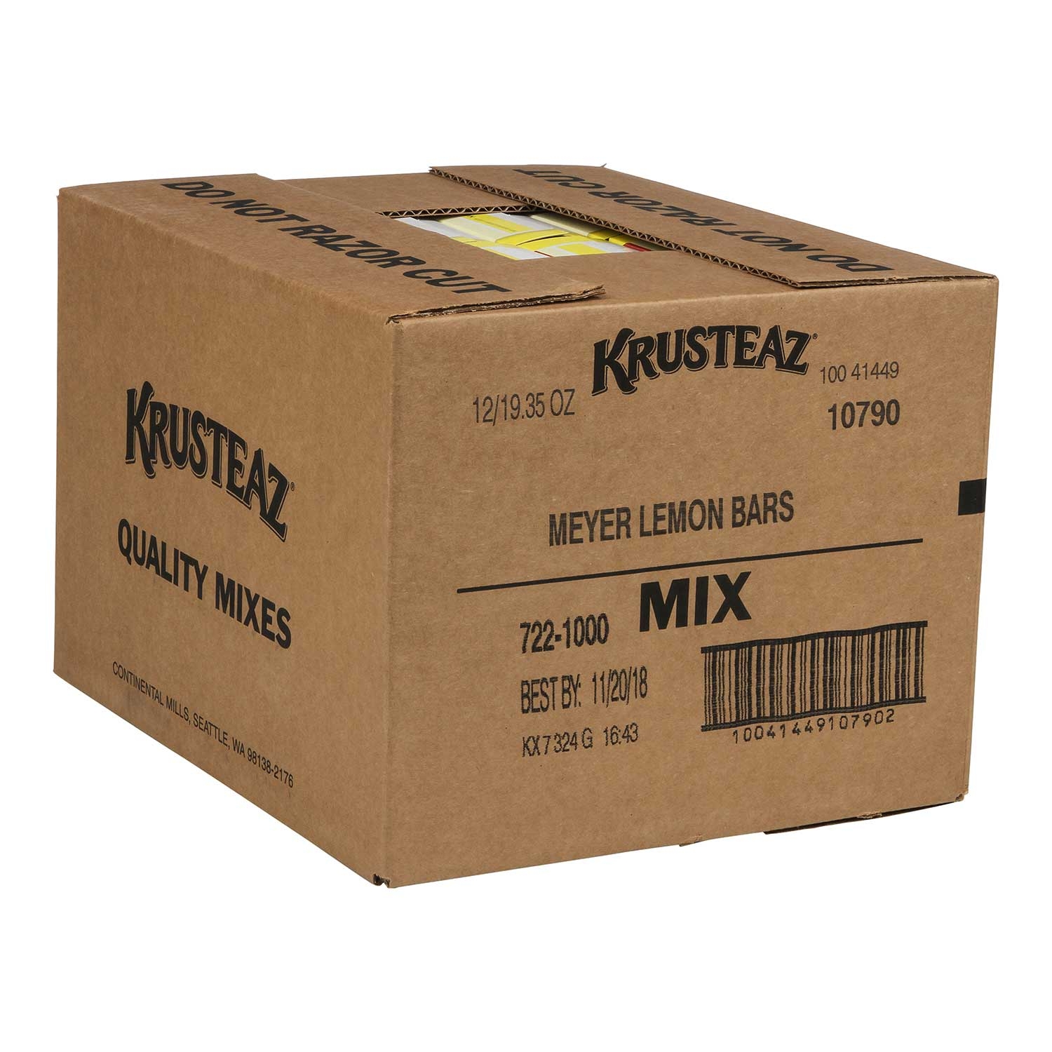Krusteaz Meyer Lemon Bar Mix, 19.35 Ounce -- 12 Per Case