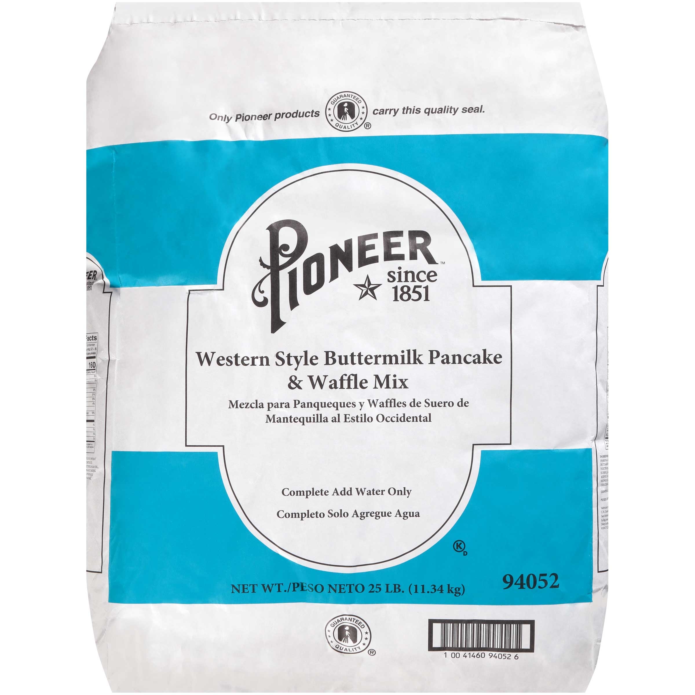 Pioneer Western Style Buttermilk Pancake And Waffle Mix, 25 Pound