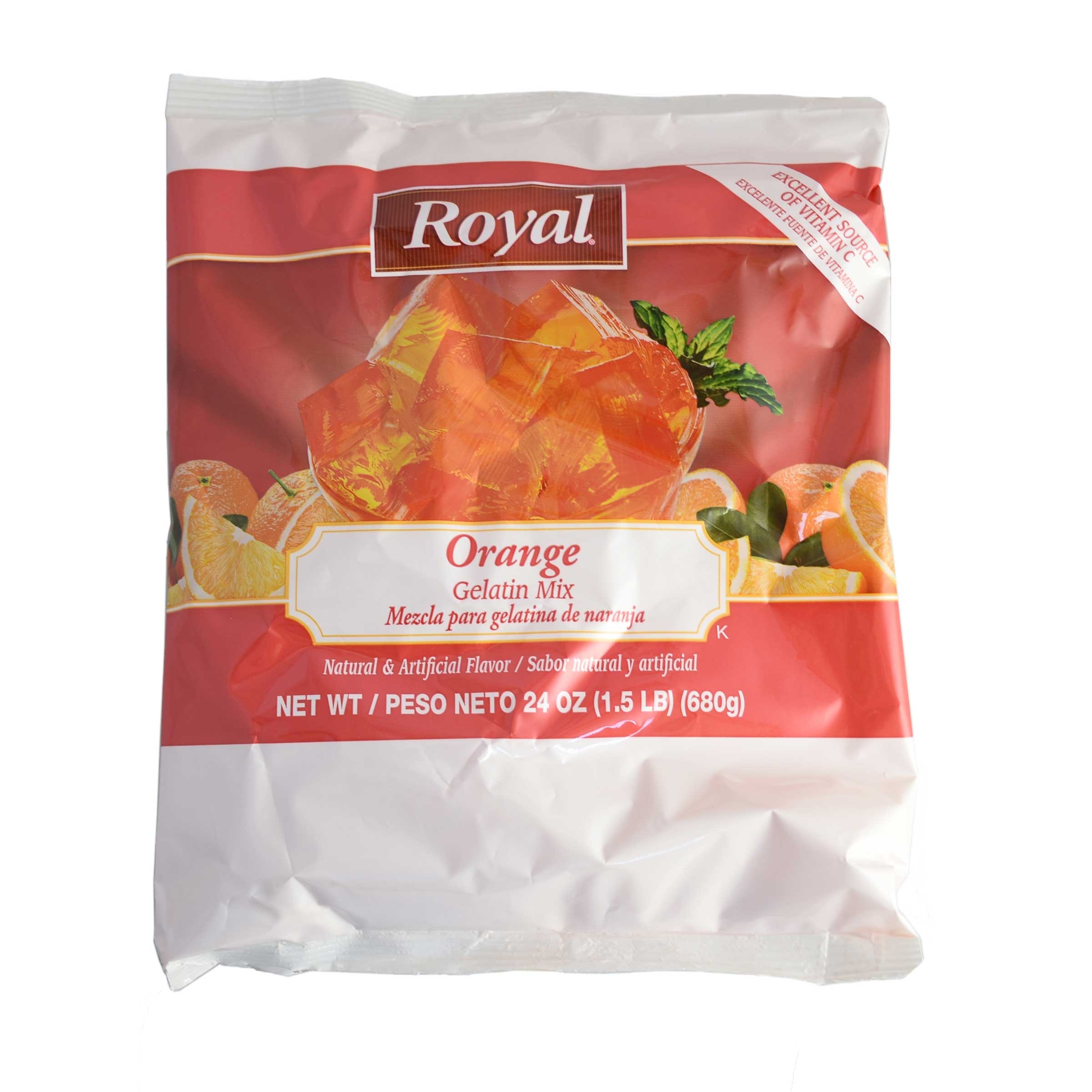 Royal Orange Gelatin, 24 Ounce -- 12 per case.