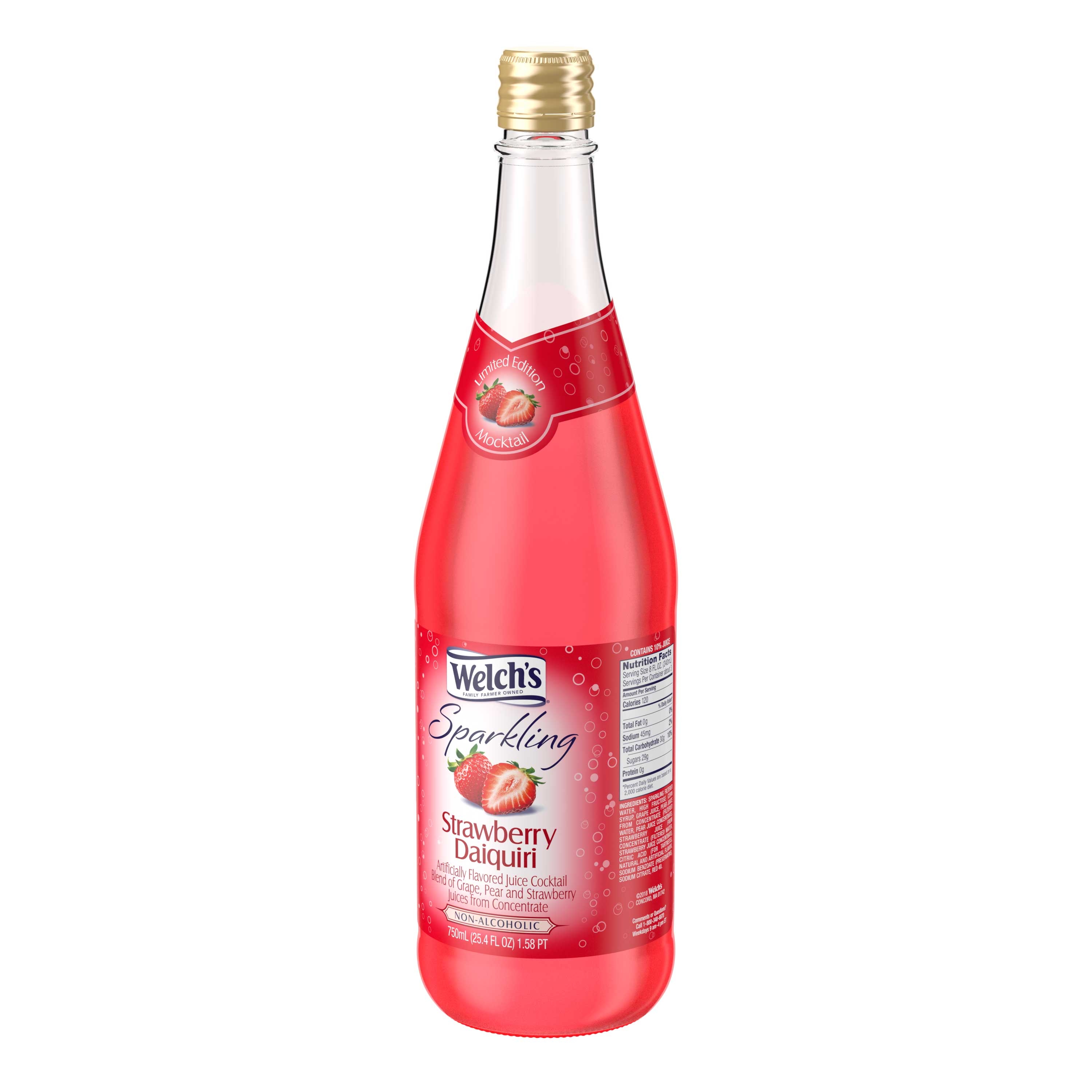 Welchs Sparkling Strawberry Daiquiri, 25.4 Fluid Ounce -- 12 per case.