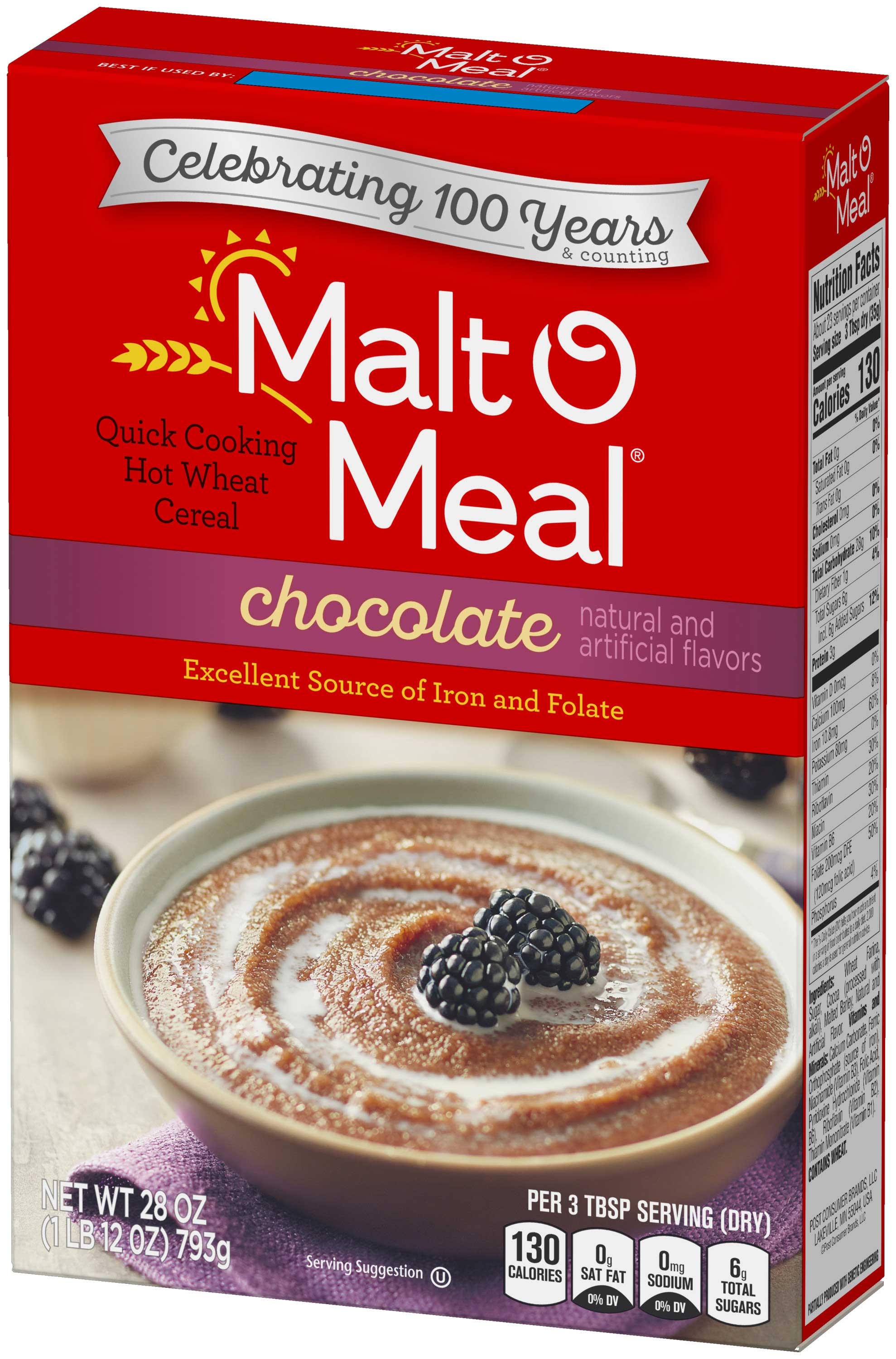 Malt-o-meal Chocolate Hot Wheat Cereal, 28 Ounce -- 1 Each
