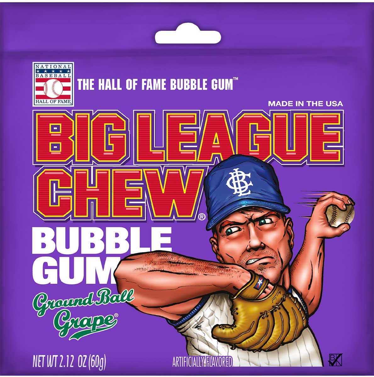 Big League Chew Grape Bubblegum, 2.12 Ounce, 12 Count -- 9 Per Case