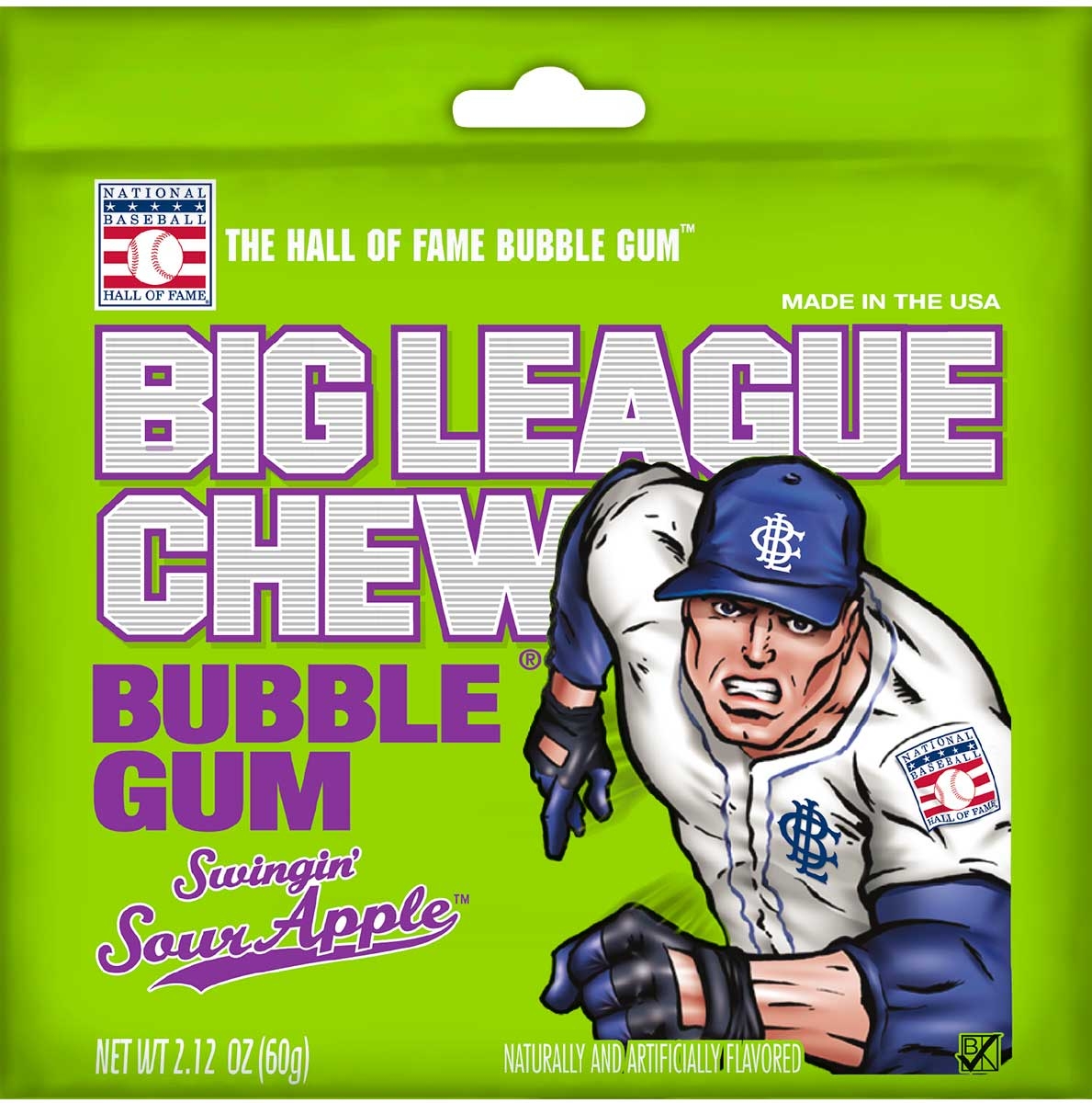 Big League Chew Sour Apple Bubble Gum, 12 Count -- 9 Per Case