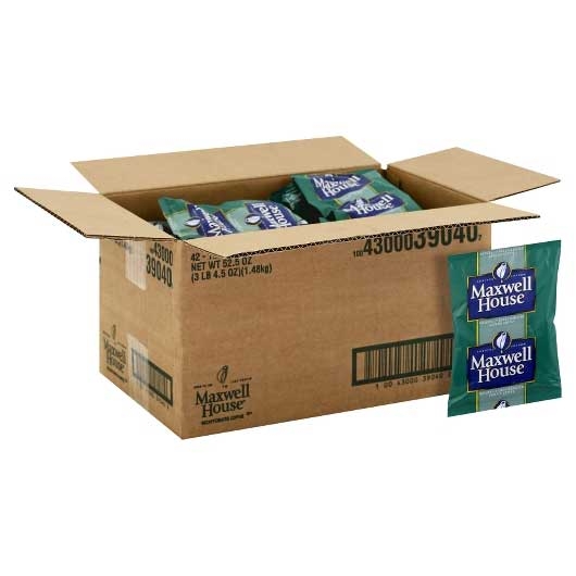 Maxwell House Decaf Office Coffee Service - 1.25 oz. pouch, 42 pouches per case