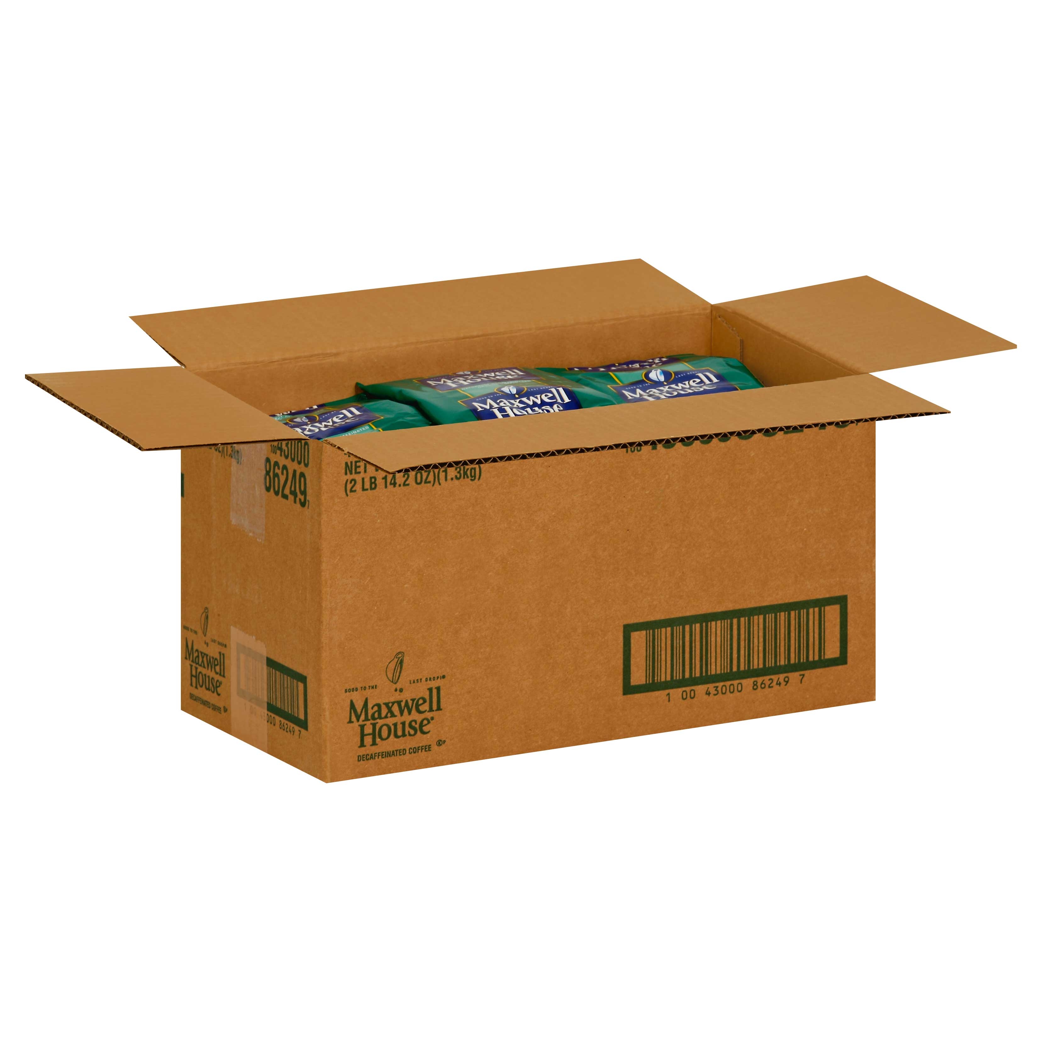 Maxwell House Ground Decaffeinated Coffee, 46.2 Ounce.