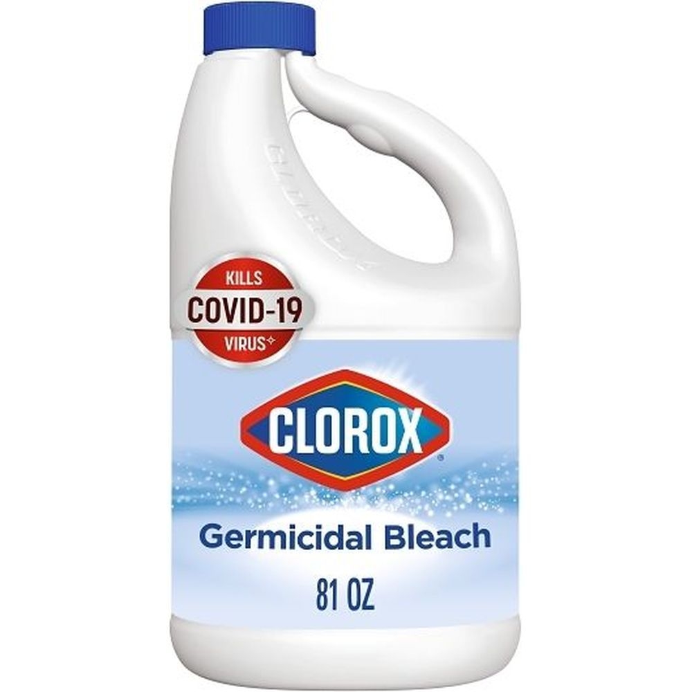Clorox Regular Concentrated Formula Germicidal Bleach, 81 Fluid Ounce - 6 per case