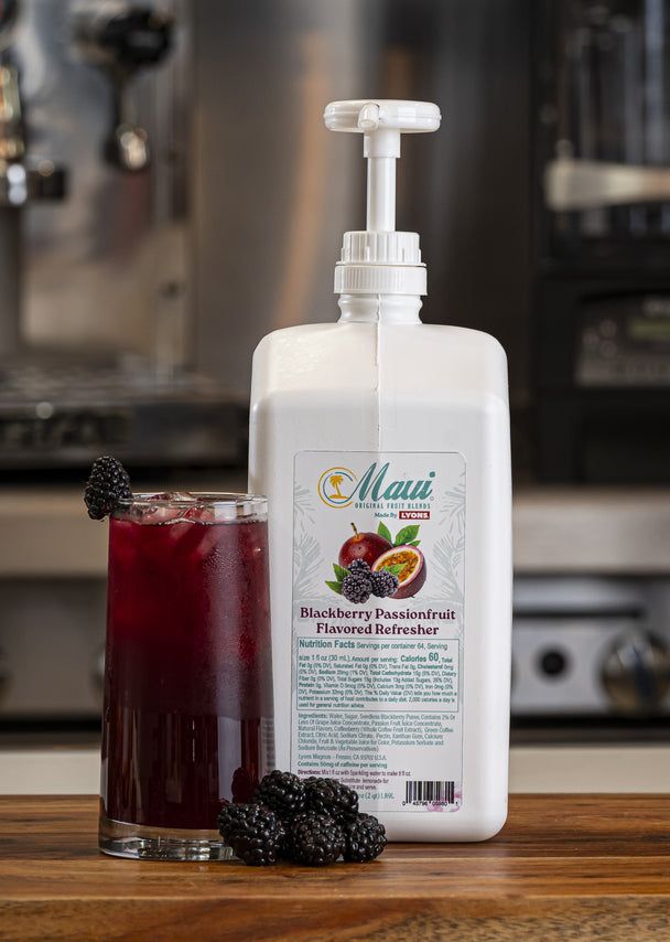 Lyons Maui Blackberry Passionfruit Refresher, 64 Fluid Ounce -- 4 Per Case